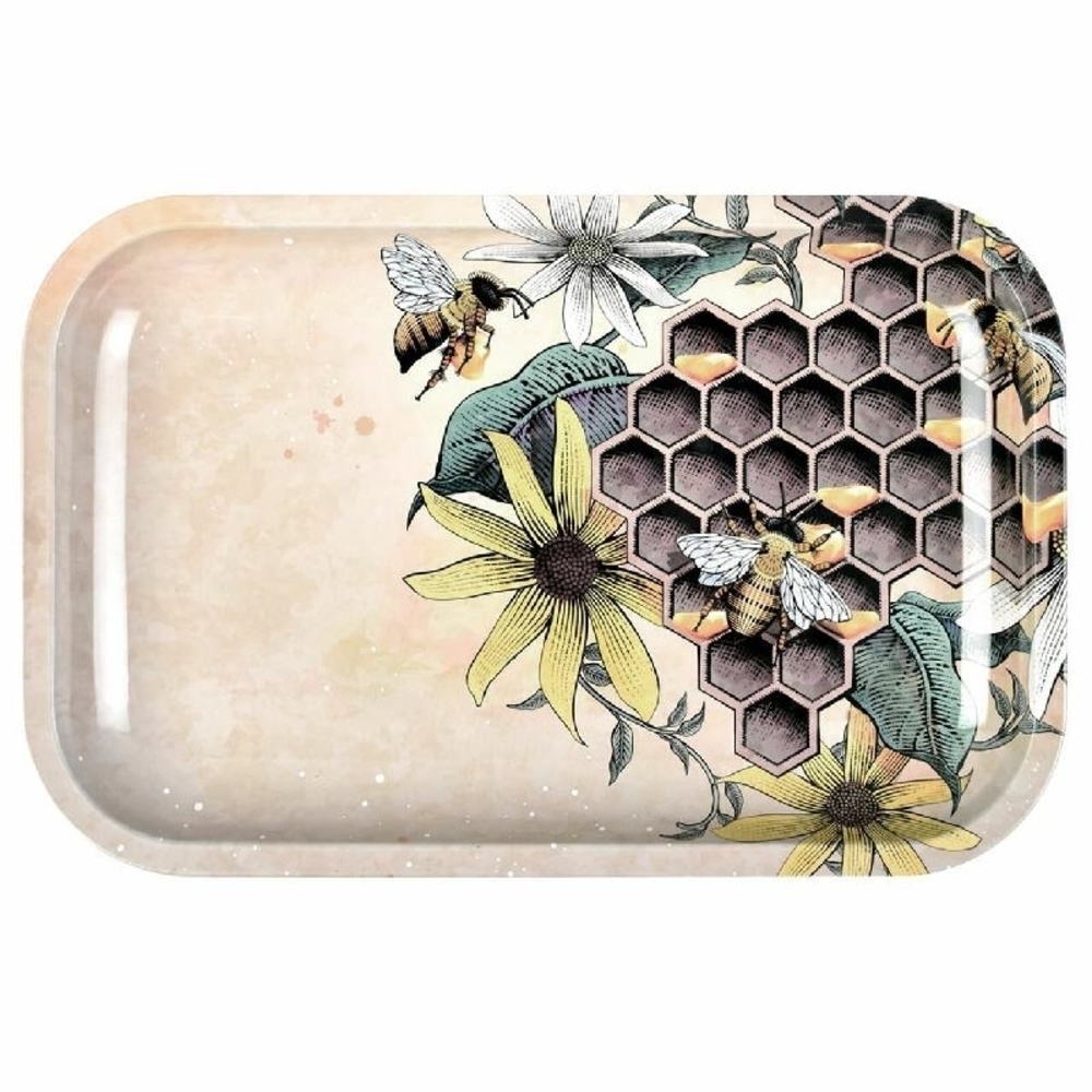 Floral Honeycomb Rolling Tray